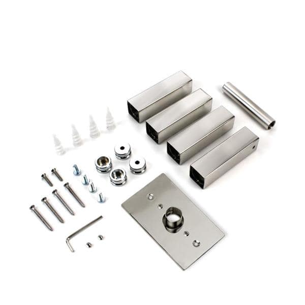 Brushed Stainless Steel Wall Mounted 10-Bar Towel Warmer