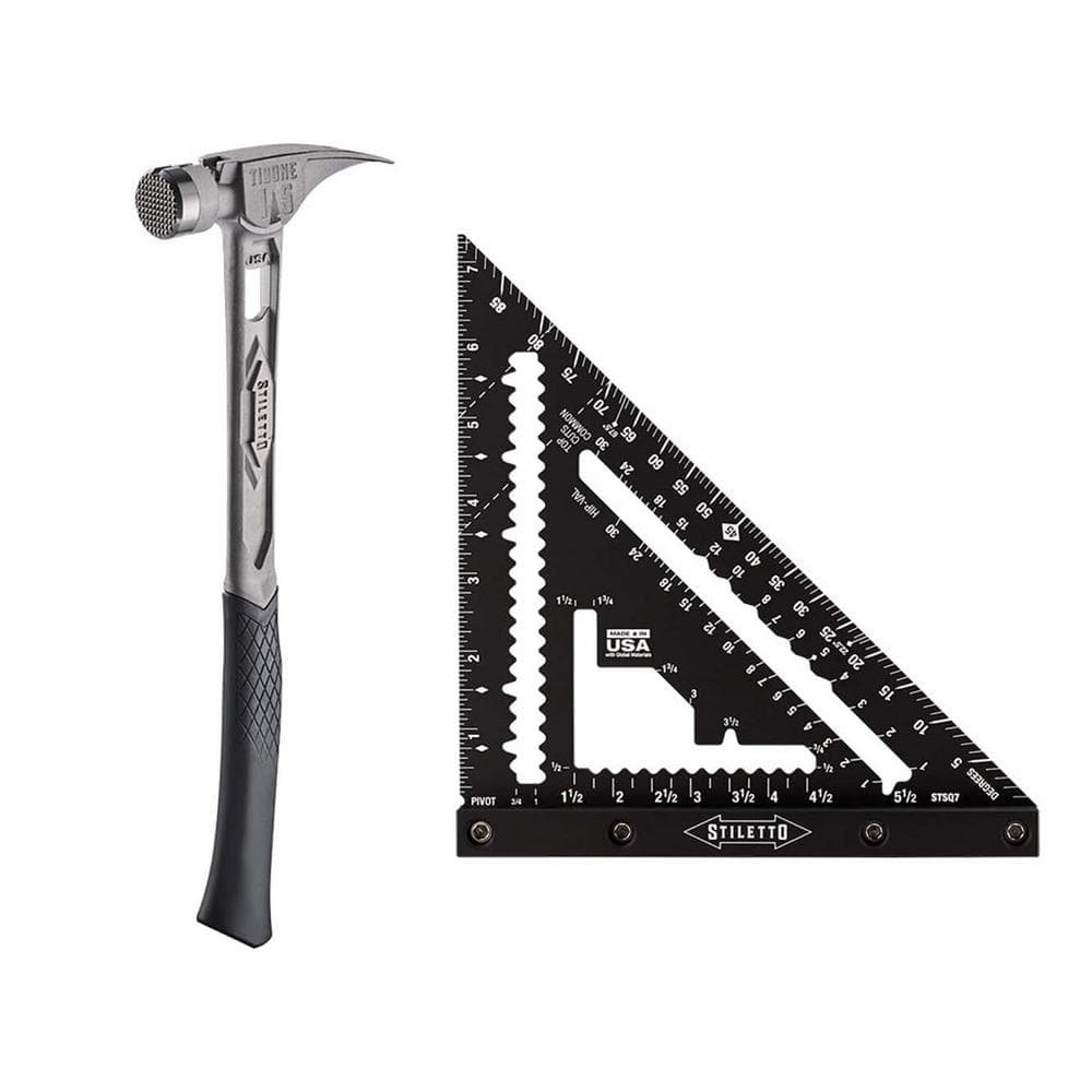 15 oz. TiBone Milled Face with Curved Handle with 7 in. Carpenter Square (2-Piece) price history on PriceWatchPro