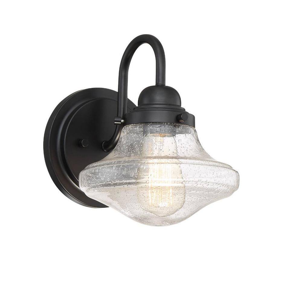 UPC 822920001864 product image for Savoy House 6.25 in. W x 14.25 in. H 1-Light Black Hardwire Outdoor Wall Sconce  | upcitemdb.com