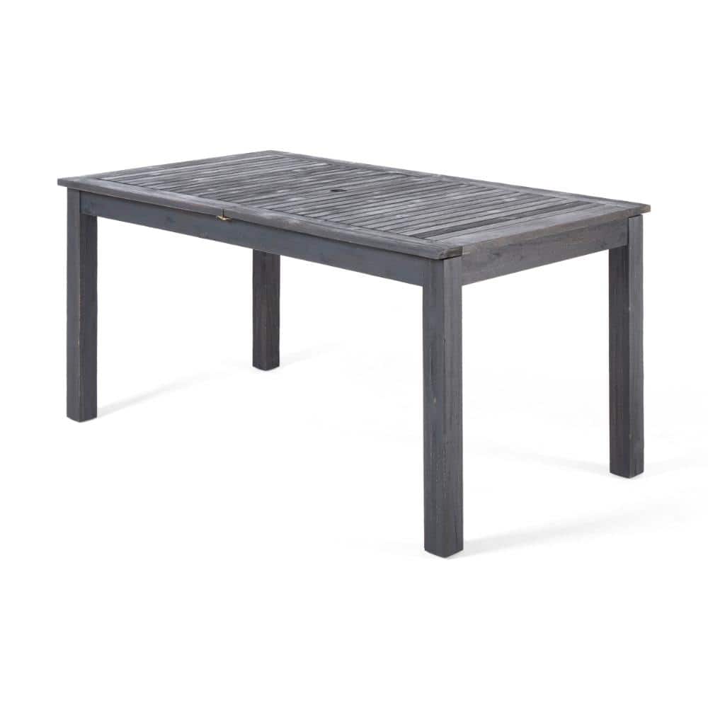 Dark Grey Acacia Wood Expandable Outdoor Dining Table price history on PriceWatchPro