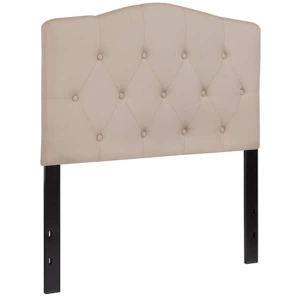 Carnegy Avenue Beige Twin Headboard Panel Design