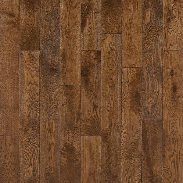 Nuvelle Take Home Sample - French Oak Congac Click Solid Hardwood Flooring - 5 in. x 7 in.