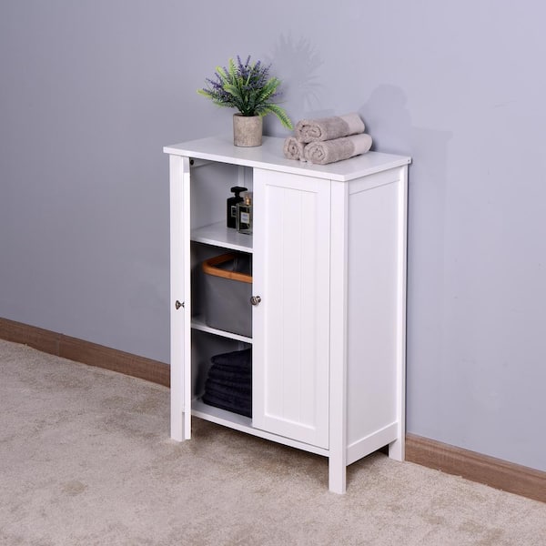 Nestfair 23.6 in. W Bathroom Floor Storage Cabinet with Adjustable