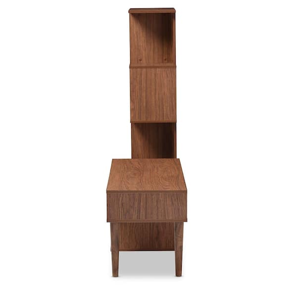 Baxton Studio Haversham 84 in. Walnut Wood Entertainment