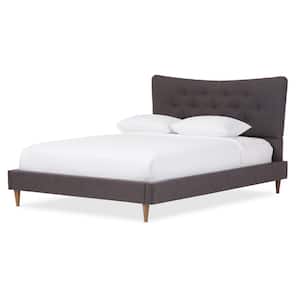 Hannah Gray King Upholstered Bed