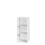 HODEDAH 35.6 in. High Standard Wooden 3-shelf Bookcase with Doors in ...