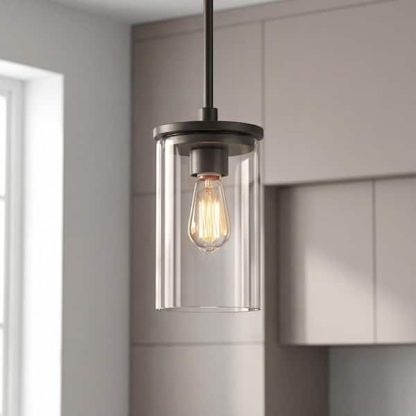 KICHLER Crosby 1-Light Olde Bronze Contemporary Shaded Kitchen