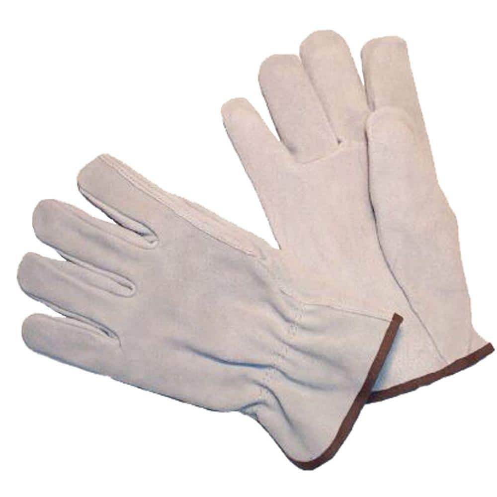 Premium Split Cowhide Medium Straight Thumb Leather Gloves (3-Pair) price history on PriceWatchPro