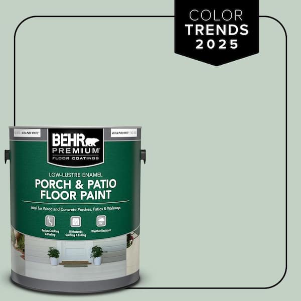 1 gal. #PPU11-13 Frosted Jade Low-Lustre Enamel Interior/Exterior Porch and Patio Floor Paint