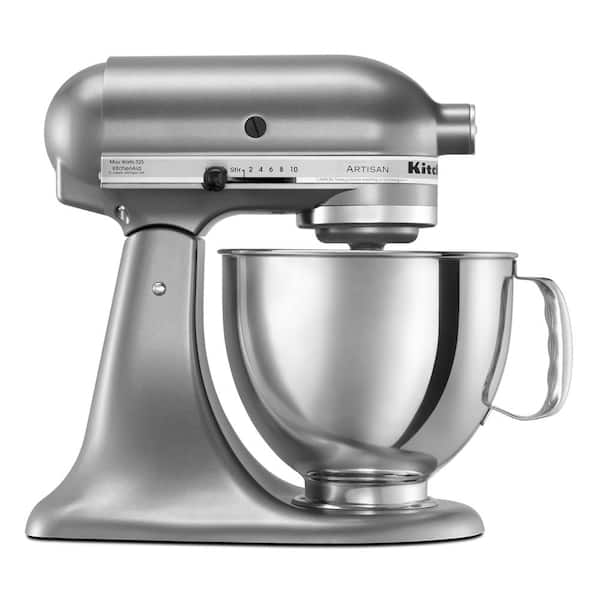 KitchenAid Artisan Series 325-Watt Tilt-Back Head  Contour Silver Stand Mixer and Flex Edge Beater