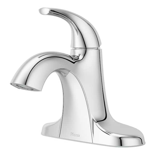 Framework Series Single Handle Single Hole Bathroom Sink Faucet in Polished Chrome