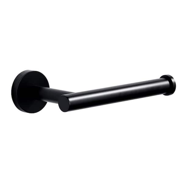 AVITAS Wall-Mount Single Post Toilet Paper Holder in Matte Black