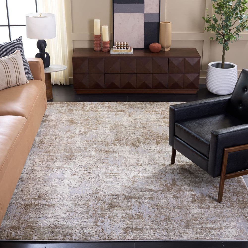 Continental 7 X 9 Ivory/Taupe Geometric Area Rug price history on PriceWatchPro