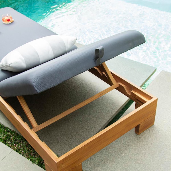 Cambridge Casual Palou Premium Indonesia Teak Wood Outdoor Chaise
