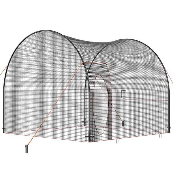 SKYSHALO Baseball Batting Cage, Softball and Baseball Batting Cage Net and Frame, Practice Portable Cage Net, Pitching, 22 ft.