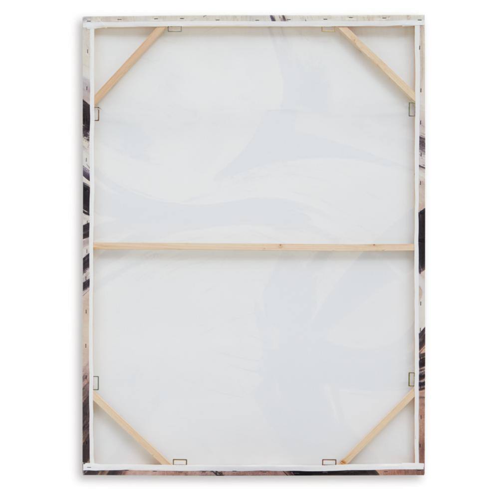 Large Abstract Black and Brown Canvas Wall Art