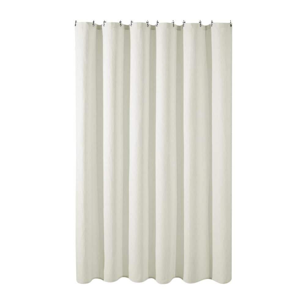 3 in 1 Shower Curtain Set in Cream, 72 in. W x 72 in. L Waffle Shower Curtain and Liner Set with 12 Shower Curtain Hooks price history on PriceWatchPro