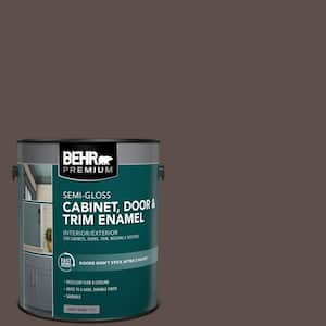 1 gal. #HDC-AC-07 Oak Creek Semi-Gloss Enamel Interior/Exterior Cabinet, Door & Trim Paint