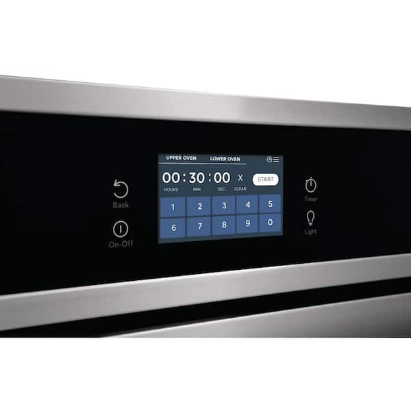Electrolux Dual Built in Electric Oven 30 wide, Black and Silver