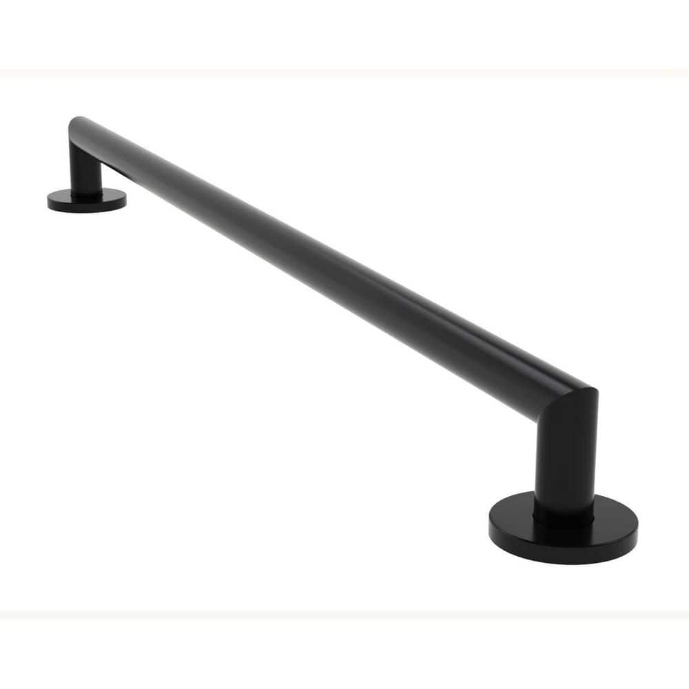CSI Bathware 32 in. Modern Straight Grab Bar in Matte Black BARMODERN32MB The Home Depot