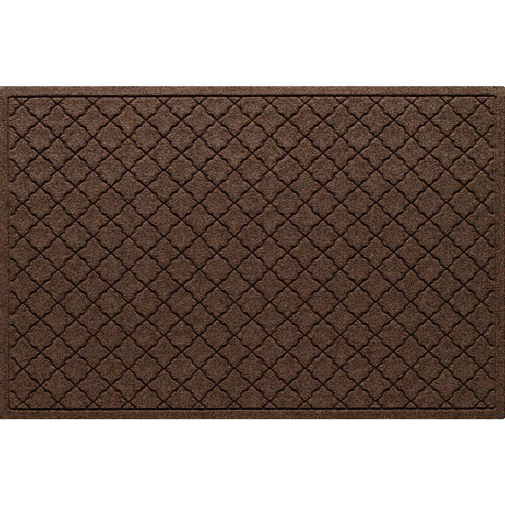 Waterhog Cordova 34 in. x 52 in. PET Polyester Indoor Outdoor Mat Dark Brown price history on PriceWatchPro
