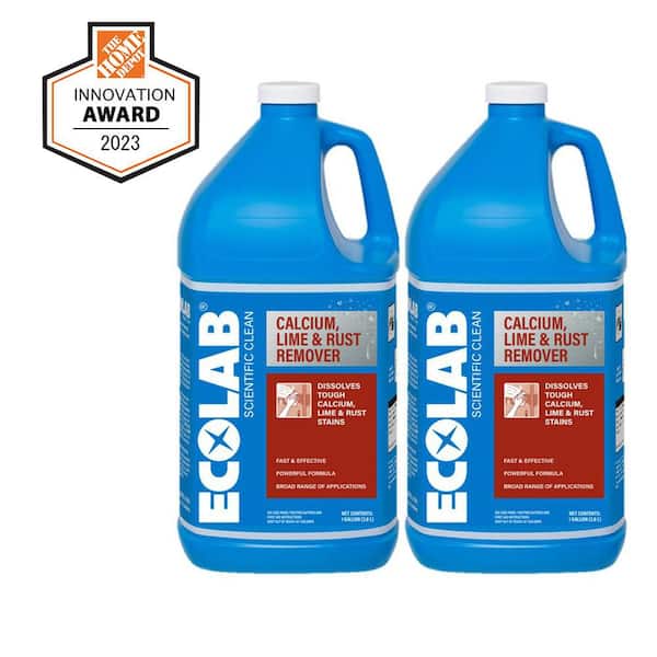 1 Gal. Calcium, Lime and Rust Remover Concentrate, Dissolves Stains and Rust in Bathroom, Kitchen and More (2-Pack)