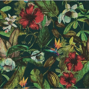 Botanical Multicolor Wallpaper Sample