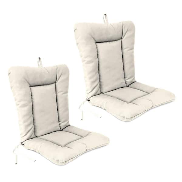 Jordan Manufacturing 38 in. L x 21 in. W x 3.5 in. T Rectangular Outdoor Dining Chair Cushion in Veranda Cream (2-Pack)