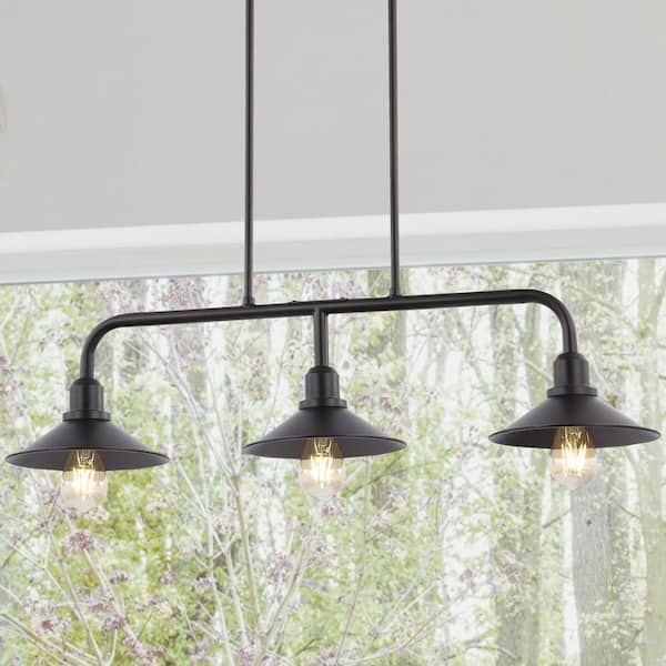 IRONCLAD Industrial 3 Light Oil Rubbed outlet Bronze Semi-Flush Ceiling Fixture 15