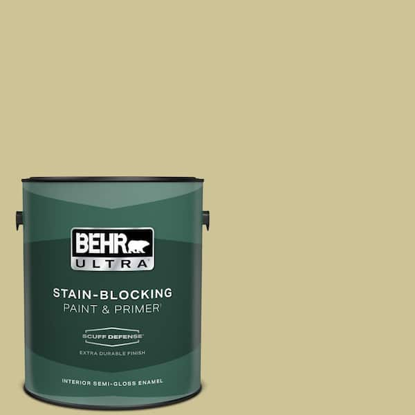 BEHR ULTRA 1 gal. #390F-4 Outback Extra Durable Semi-Gloss Enamel Interior Paint & Primer