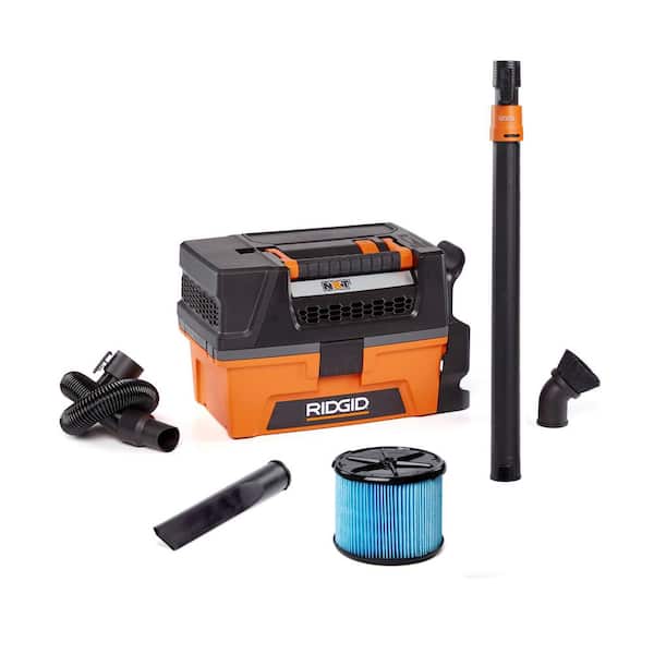 3 Gal. 5.0 Peak HP NXT Shop Vacuum HD0300 Wet Dry Vac with Fine Dust Filter, Telescoping Wand, and Accessories