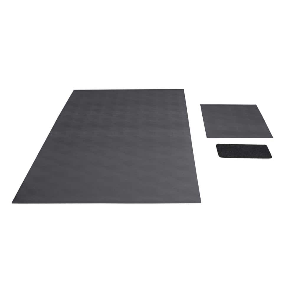 Slate Grey Vinyl Pet Floor Mat Kit, Small