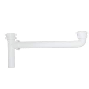 1-1/2 in. White Plastic Slip-Joint Sink Drain Outlet Waste