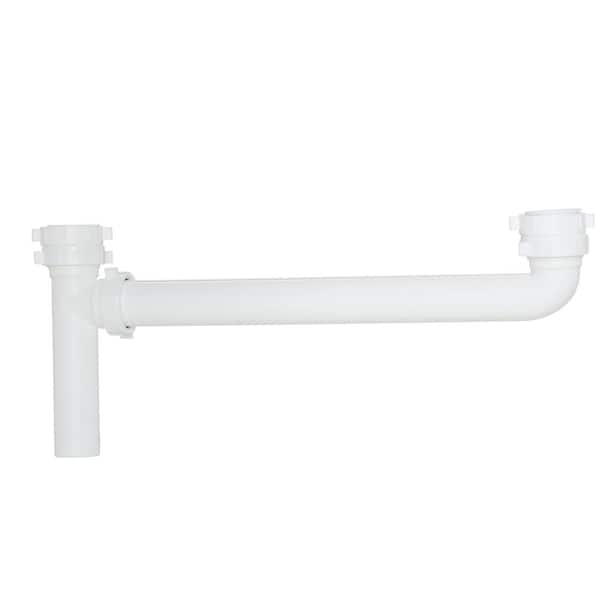 Everbilt 1-1/2 in. White Plastic Slip-Joint Sink Drain Outlet Waste