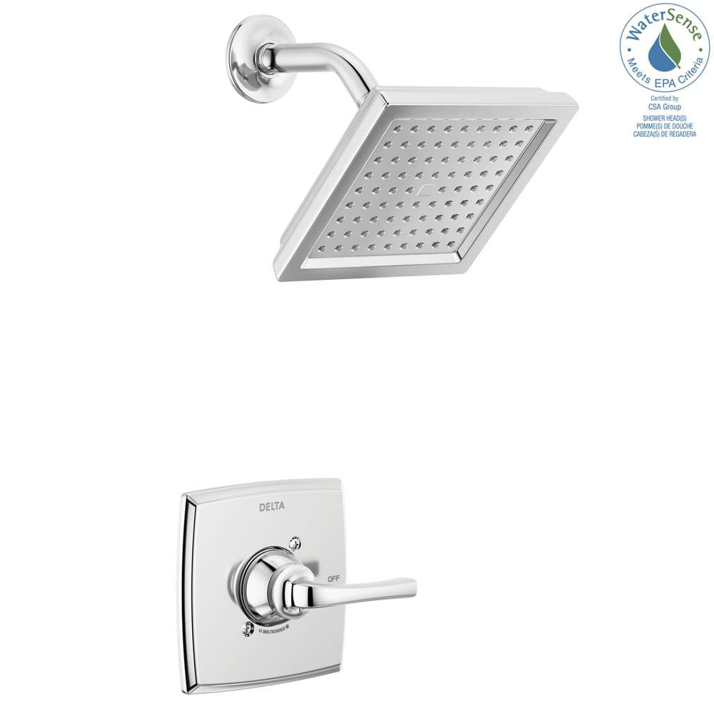 Geist Chrome Wall Mounted Shower Faucet Set