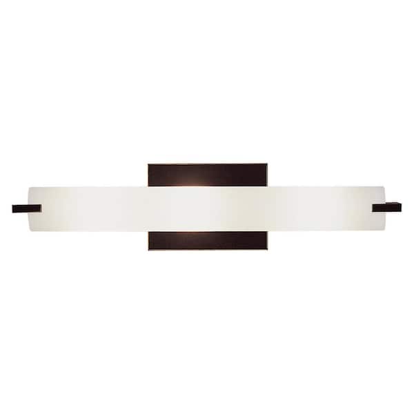 Tube 3-Light Dark Restoration Bronze Wall Sconce