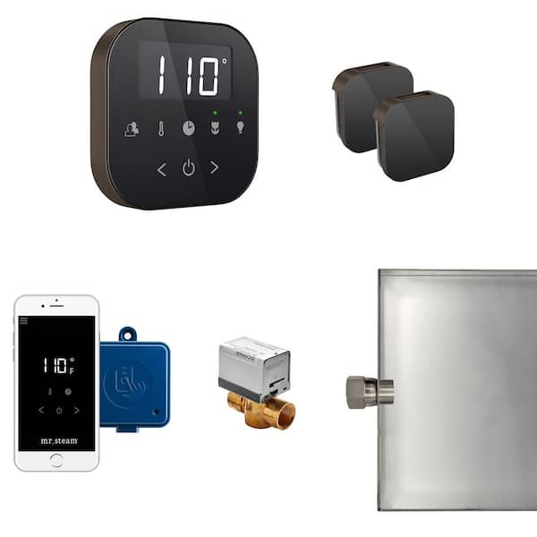 Mr. Steam AirButler Max Package Black in Oil Rubbed Bronze