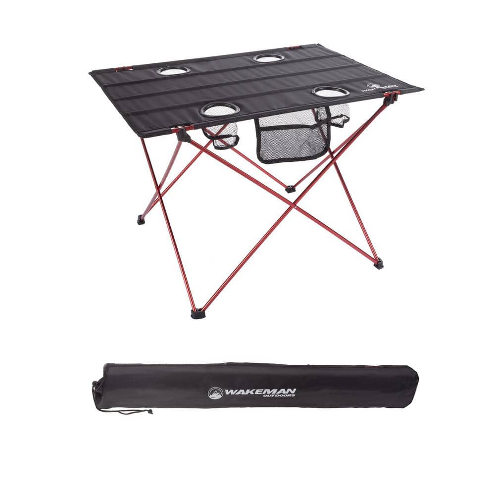 Outsunny Aluminum Camping Padded Chairs Set with Lightweight Folding Table  with 2 Cup Holders, Carry Bag for Camping, Travel A20-188 - The Home Depot