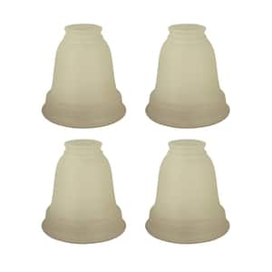 5 in. Antique Bell Ceiling Fan Replacement Glass Shade (4-Pack)