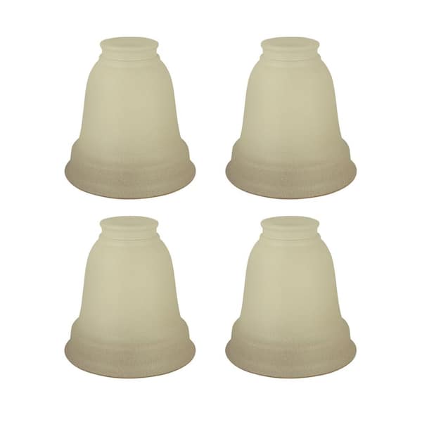 Aspen Creative Corporation 5 in. Antique Bell Ceiling Fan Replacement Glass Shade (4-Pack)