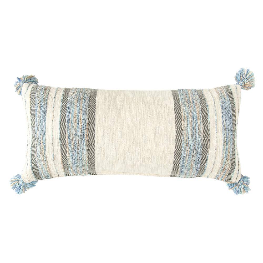 blue grey throw pillows