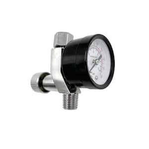 Spray Gun Air Adjusting Valve with Gauge Adjust Air Pressure from 0 PSI to 125 PSI for Perfect Air Flow