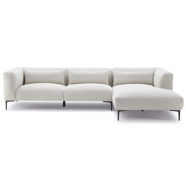Ashcroft Furniture Co Savanna 122 in. W Square Arm 2-Piece Luxury 