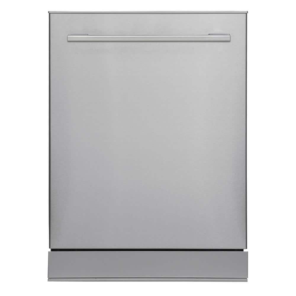 Magic Chef 24 in Stainless Steel Top Control Built-In Tall Tub Dishwasher with Stainless Steel Tub, Silver