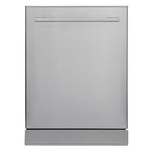 24 in Stainless Steel Top Control Built-In Tall Tub Dishwasher with Stainless Steel Tub