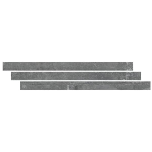MSI Harlan Gray 1 in. T x 2.23 in. W x 94 in. L Luxury Vinyl Overlapping Stair Nose Molding