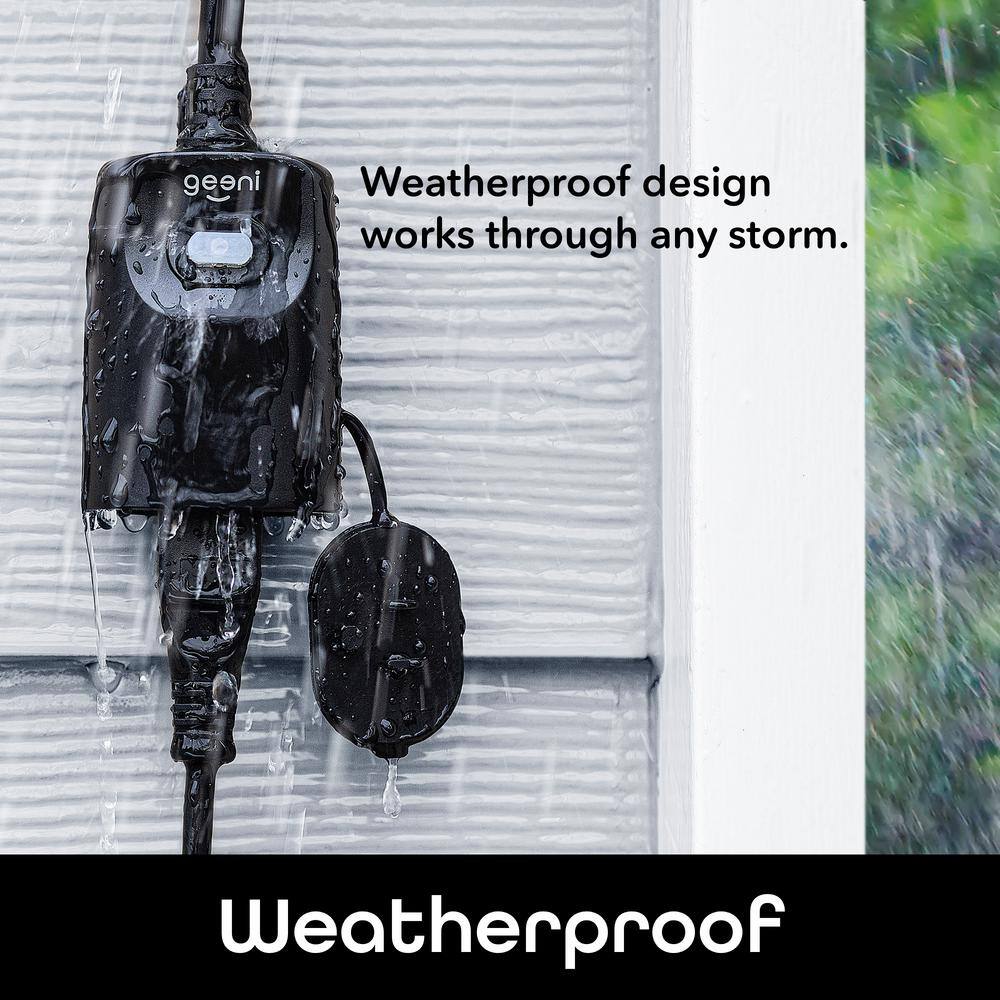 Geeni Black Weather-Resistant Outdoor Smart Plug with Wi-Fi
