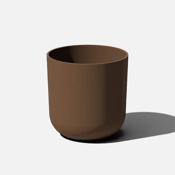Veradek Kona 15 in. Round Espresso Plastic Planter