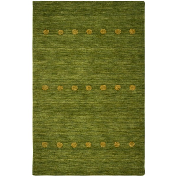 SAFAVIEH Himalaya Green 4 ft. x 6 ft. Geometric Area Rug