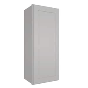 Dove Painted Shaker Style Ready to Assemble Wall Cabinet 15 in. W x 42 in. H x 12 in. D